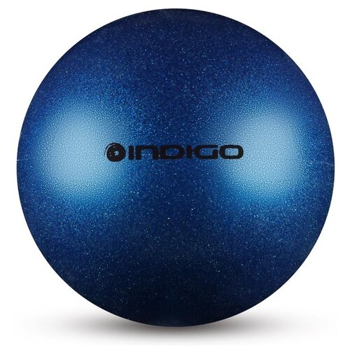 фото Мяч для художественной гимнастики indigo металлик 300 г in119 15 см синий с блестками