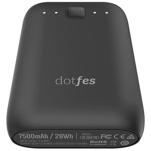 фото Аккумулятор dotfes d04-7500mah, black