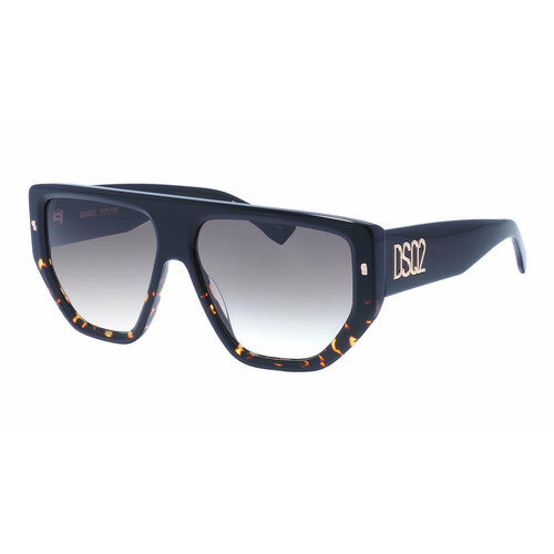 фото Солнцезащитные очки dsquared2, авиаторы, оправа: пластик, градиентные, для женщин, коричневый