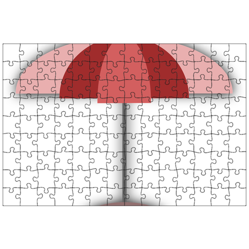 фото Магнитный пазл 27x18см."зонтик, солнцезащитный козырек, летом" на холодильник lotsprints