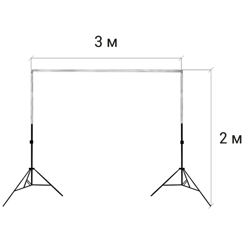 фото Система установка фона (ворота) 2 / 3 м (без фона) gozhy
