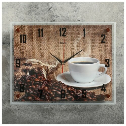 фото Часы настенные, серия: кухня, "кофе" 35х45 см, микс нет бренда