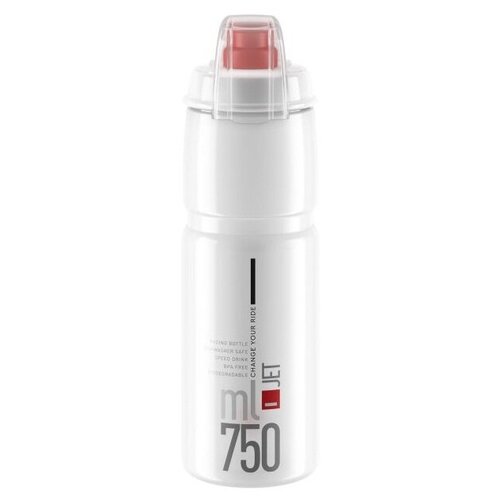 фото Elite фляга 750 мл jet mtb прозрачный, с колпачком, el0190703