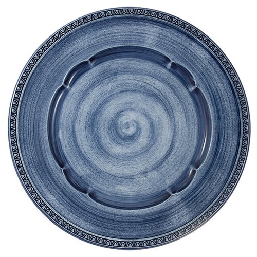 фото Тарелка обеденная augusta (синий) размер: 27 см matceramica