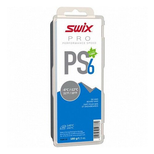 фото Парафин swix ps6 blue, 180 г