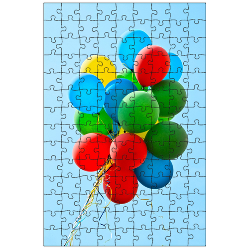 фото Магнитный пазл 27x18см."надувные шарики, партия, разноцветный" на холодильник lotsprints