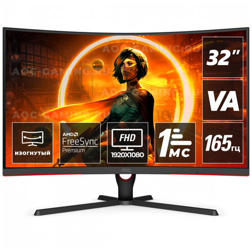 фото Игровой монитор aoc gaming c32g3ae/bk