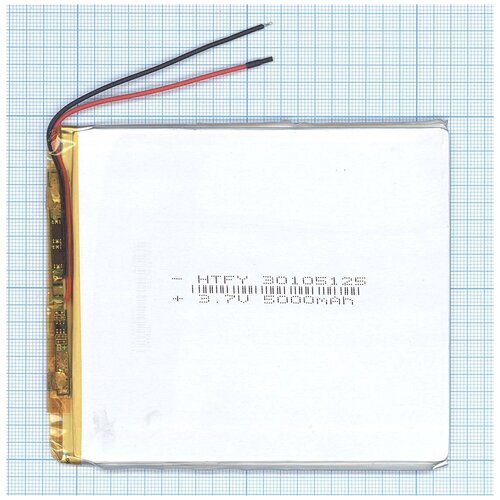 фото Аккумулятор li-pol (батарея) 3*105*125мм 2pin 3.7v/5000mah oem