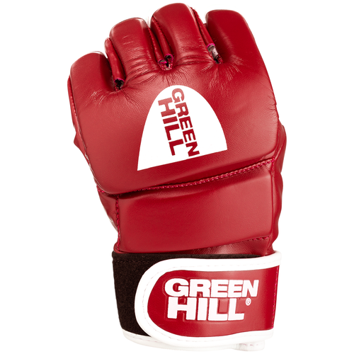 фото Перчатки для mma green hill combat sambo mmr-0027cs, к/з, красный, размер xl