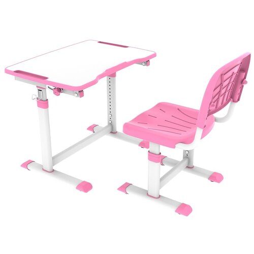 фото Комплект парта + стул трансформеры olea pink cubby