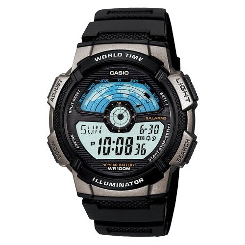 фото Casio мужские электронные наручные часы casio collection ae-1100w-1a