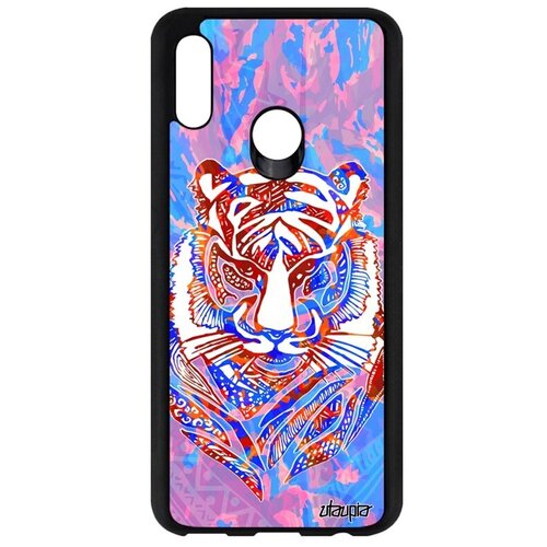 фото Чехол на смартфон // huawei p smart 2019 // "тигр" тайга охота, utaupia, розовый
