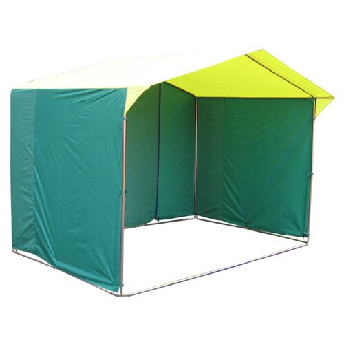 фото Палатка торговая митек домик 3.0х1.9 (желто-зеленый)