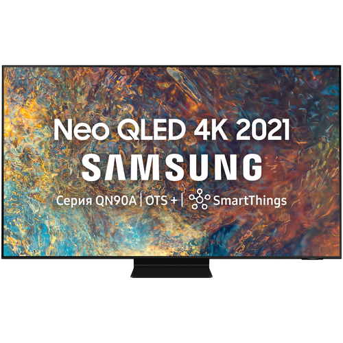 фото Телевизор qled samsung qe85qn90aau 84.5" (2021), черный титан
