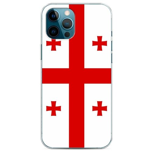 фото Силиконовый чехол "флаг грузии" на apple iphone 12 pro max / айфон 12 про макс case place