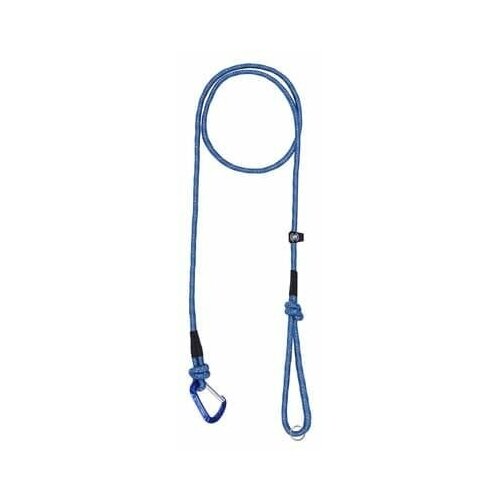 фото Knot поводок с усиленным карабином 10мм 180см альпинистская веревка синяя нет бренда