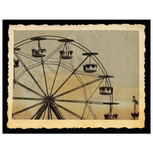 фото Постер на холсте колесо обозрения (ferris wheel) 65см. x 50см. твой постер