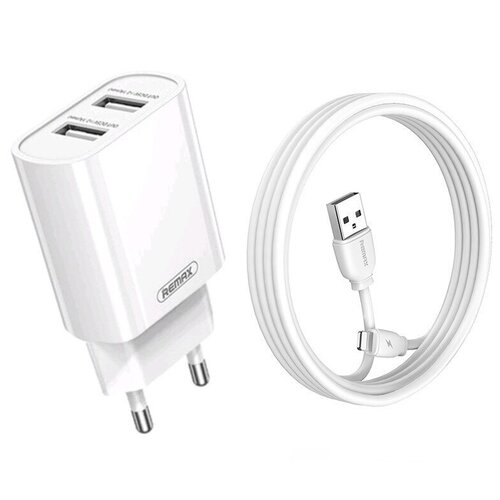 фото Зарядное устройство remax jane series 2.1a 2usb charger set lightning apple rp-u35