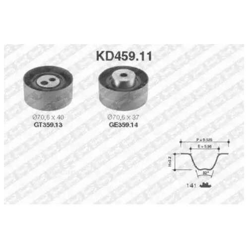 фото Ntn-snr kd45911 ремень грм зубчатый с роликами, комплект ntn snr