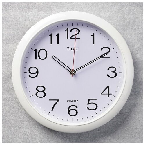 фото Часы настенные круглые "классика", белый обод, 29х29 см микс mikimarket