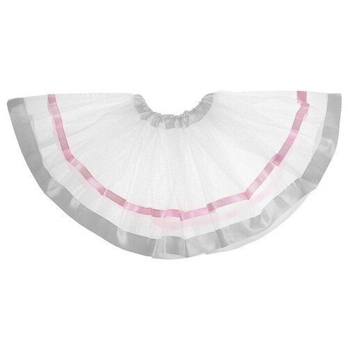 фото Карнавальная юбка красотка, трёхслойная, цвет белый 3025980 . сима-ленд