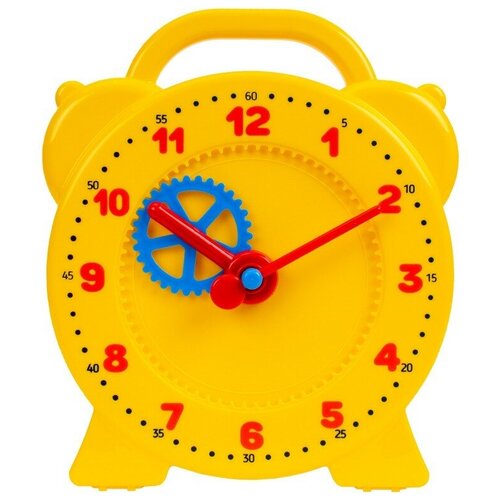 фото Игрушечные часы с механизмом технок / часы настенные детские / часы механические / развивающие игрушки