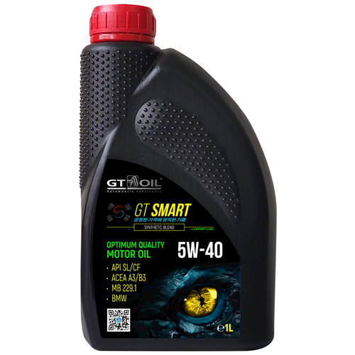 фото Полусинтетическое моторное масло gt oil gt smart 5w-40, 1 л