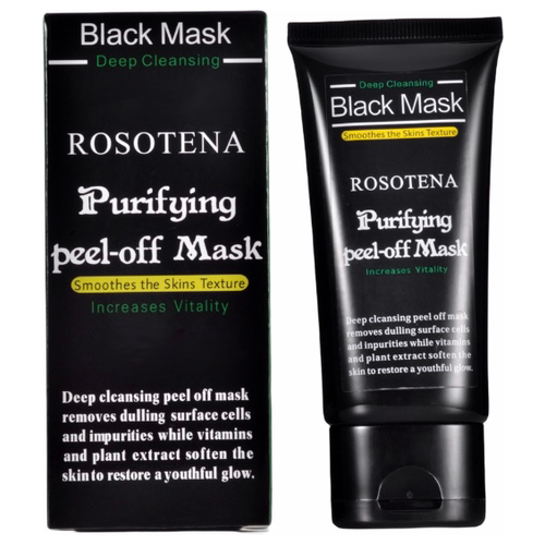 фото Черная маска-пленка с углем от черных точек и прыщей, rosotena, 50г