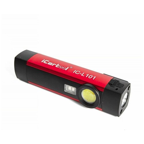 фото Фонарь светодиодный аккумуляторный с уф подсветкой icartool ic-l101