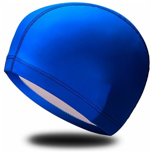 фото B31516-1 шапочка для плавания пу одноцветная (синий) smart athletics