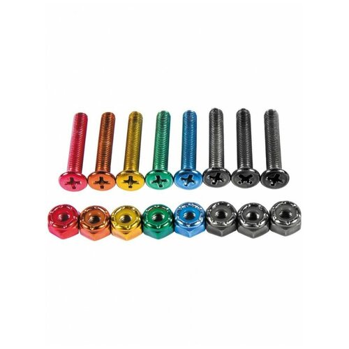 фото Винты для скейтборда enjoi little buddies anodized bolts 1 дюйм (1 дюйм)