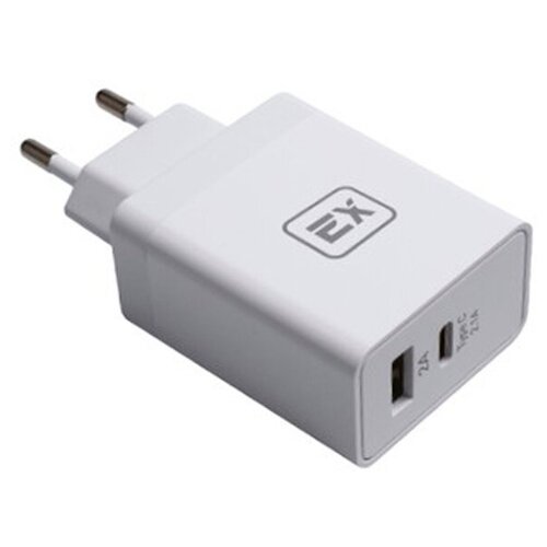 фото Зарядное устройство exployd sonder 1xusb 1xtype-c 4.1a white ex-z-439