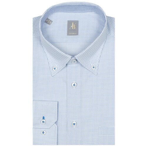 фото Рубашка jacques britt размер 40 белый/синий