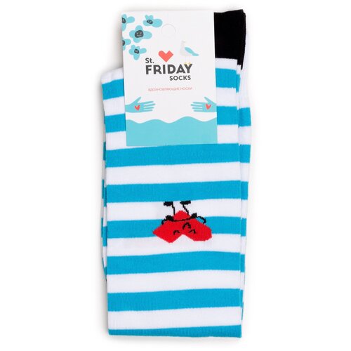 фото St.friday socks - гольфы в синюю полоску 42-46 st. friday