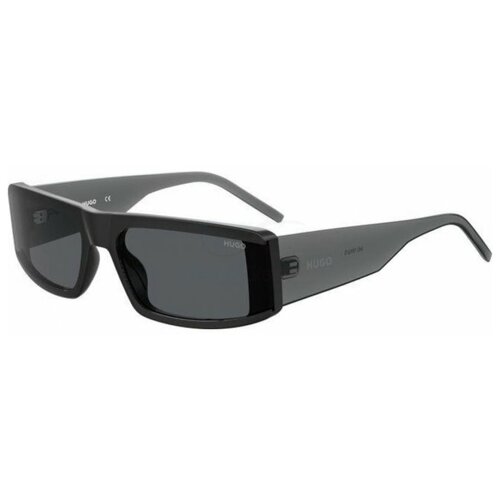 фото Солнцезащитные очки hugo, прямоугольные, оправа: пластик, с защитой от уф, для мужчин, черный