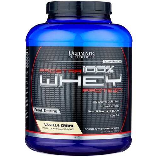 фото Протеин ultimate nutrition prostar 100% whey protein, 2390 гр., ваниль