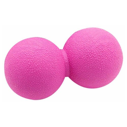 фото Массажный мяч для фитнеса, йоги и пилатеса, сдвоенный, розовый, 20 см icon