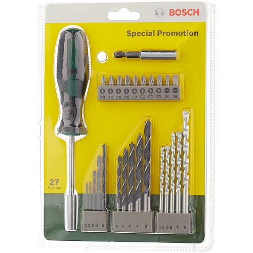 фото Набор инструментов bosch special promotion 2.607.017.201, 27 предм.