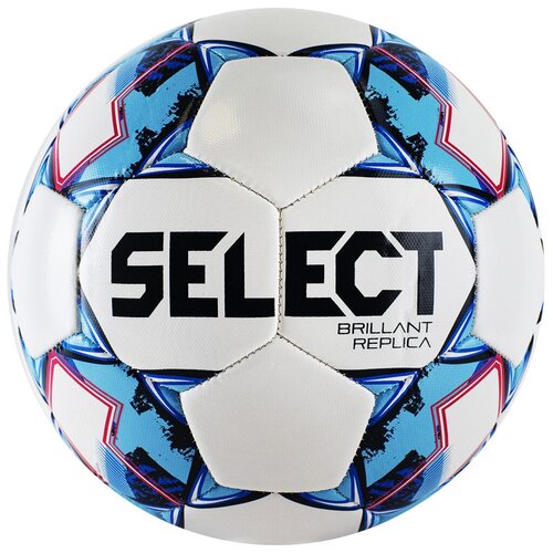 фото Мяч футбольный select brillant replica, №5, бел/гол/крас (5)