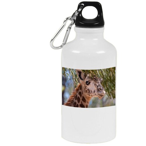 фото Бутылка с карабином coolpodarok жираф под деревом