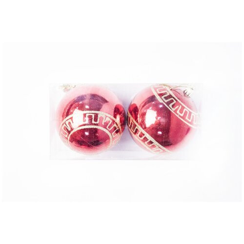 фото Набор шаров 10 см (2 штуки) красный china dans