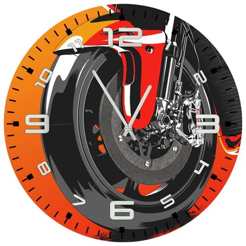 фото Svs настенные часы svs 4001776 колесо мотоцикла