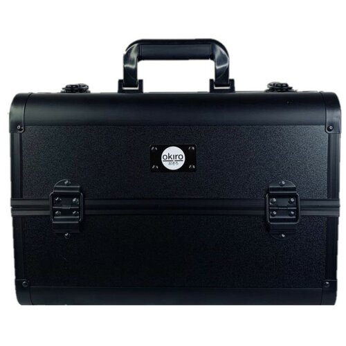 фото Бьюти кейс для косметики okiro cwb8340 черный /чемоданчик для косметики / органайзер для бижутерии/ бьюти бокс для мастера