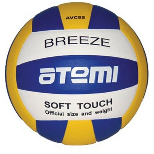 фото Волейбольный мяч atemi breeze синий/желтый/белый