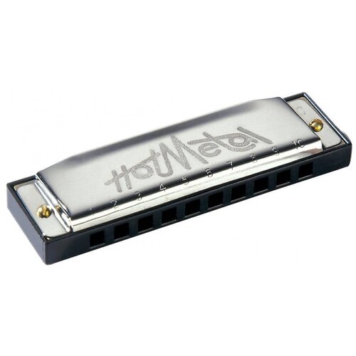 Губная гармошка Hohner Hot Metal (M57206X) F, черный/серебристый губная гармошка hohner hot metal m57211x bb черный