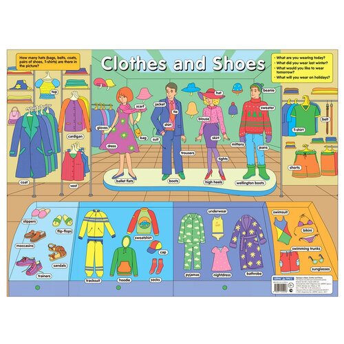 фото Одежда и обувь. clothes and shoes. наглядное пособие по английскому языку айрис-пресс