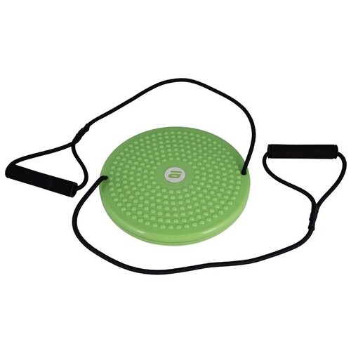 фото Тренажер универсальный atemi диск здоровья массажный с эспандерами amd03 зеленый/черный
