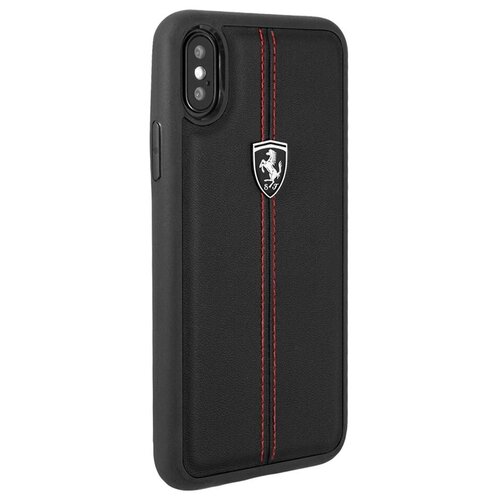 фото Чехол-накладка cg mobile ferrari heritage leather hard case для apple iphone x черный