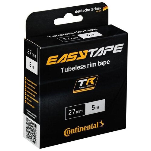 фото Ободная лента continental easy tape tubeless 5м, 27мм