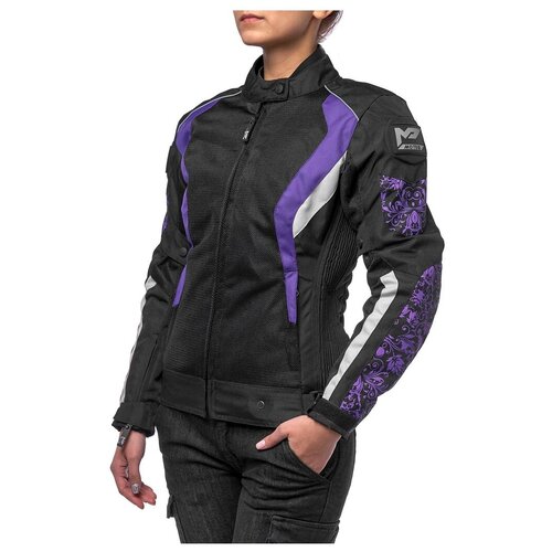 фото Куртка текстильная moteq roxy, женский, черный/фиолетовый, xxs